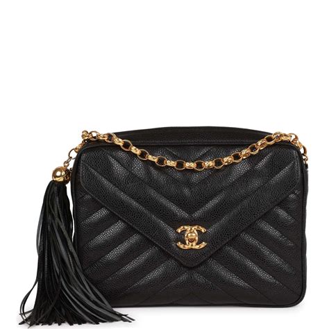 chanel caviar medium camera bag|Chanel Caviar Tassel Camera Bag .